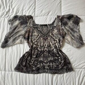 Whimsy Y2k Flowy Alt Fairy Top